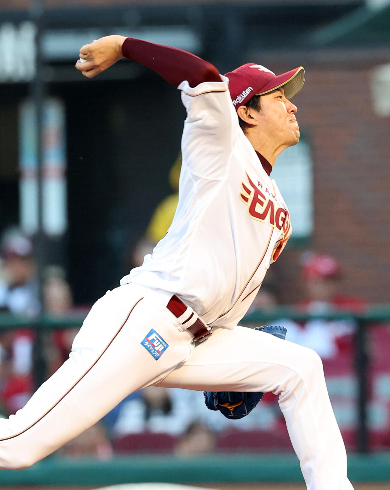 楽天対広島　楽天先発の岸孝之（撮影・浅見桂子）