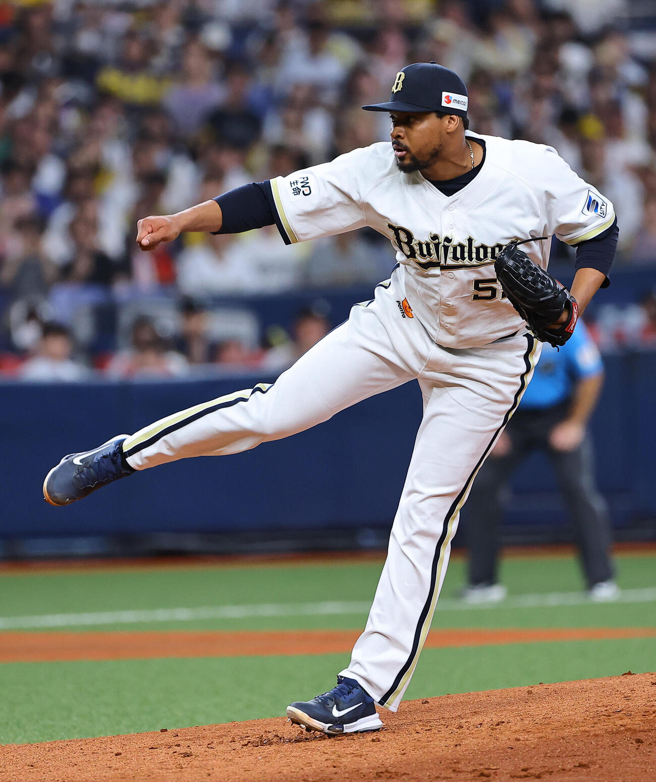 オリックス対阪神　オリックス先発のルイス・ペルドモ（撮影・上田博志）