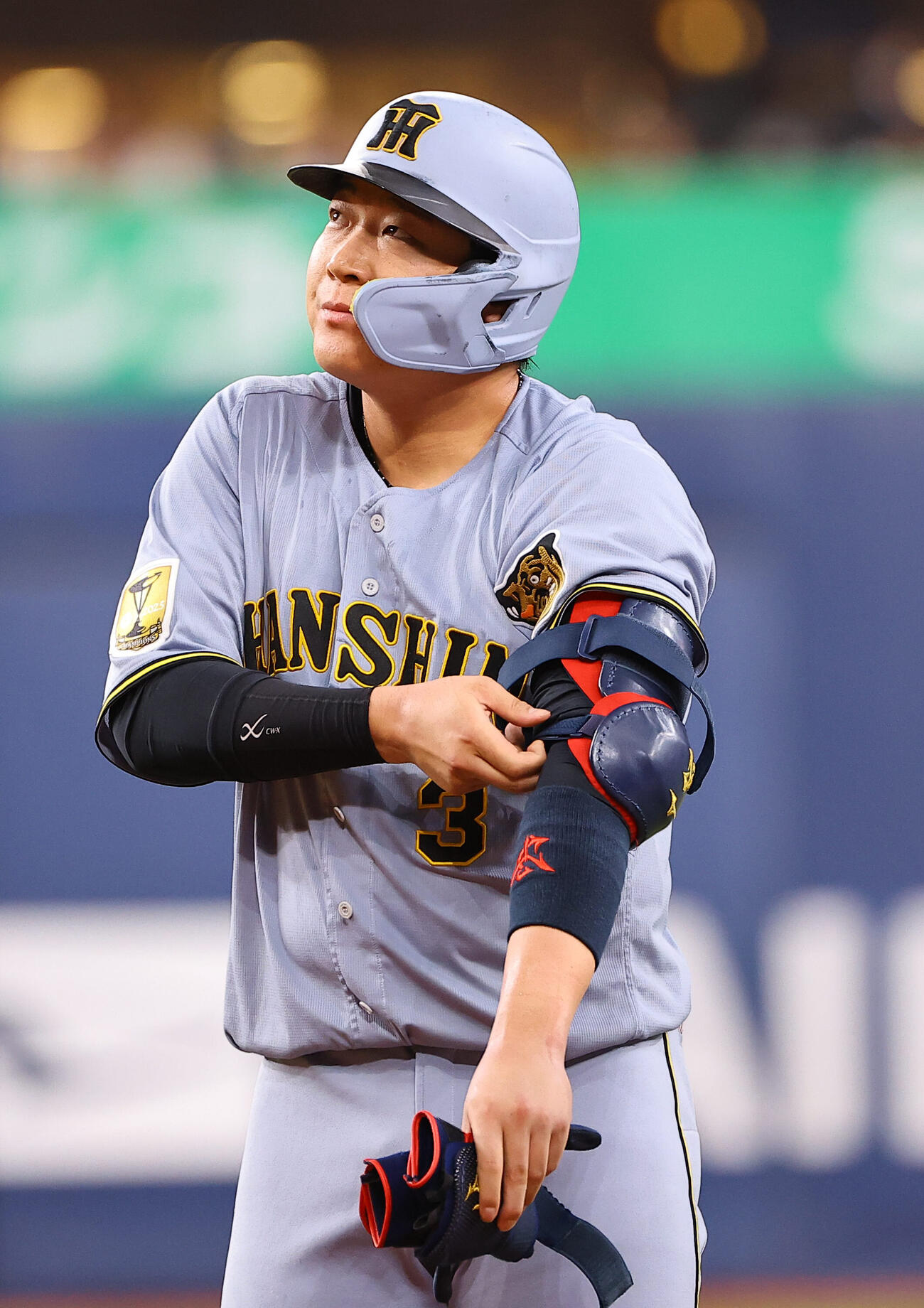 オリックス対阪神　3回表阪神2死満塁、大山悠輔は左飛に倒れる（撮影・上田博志）