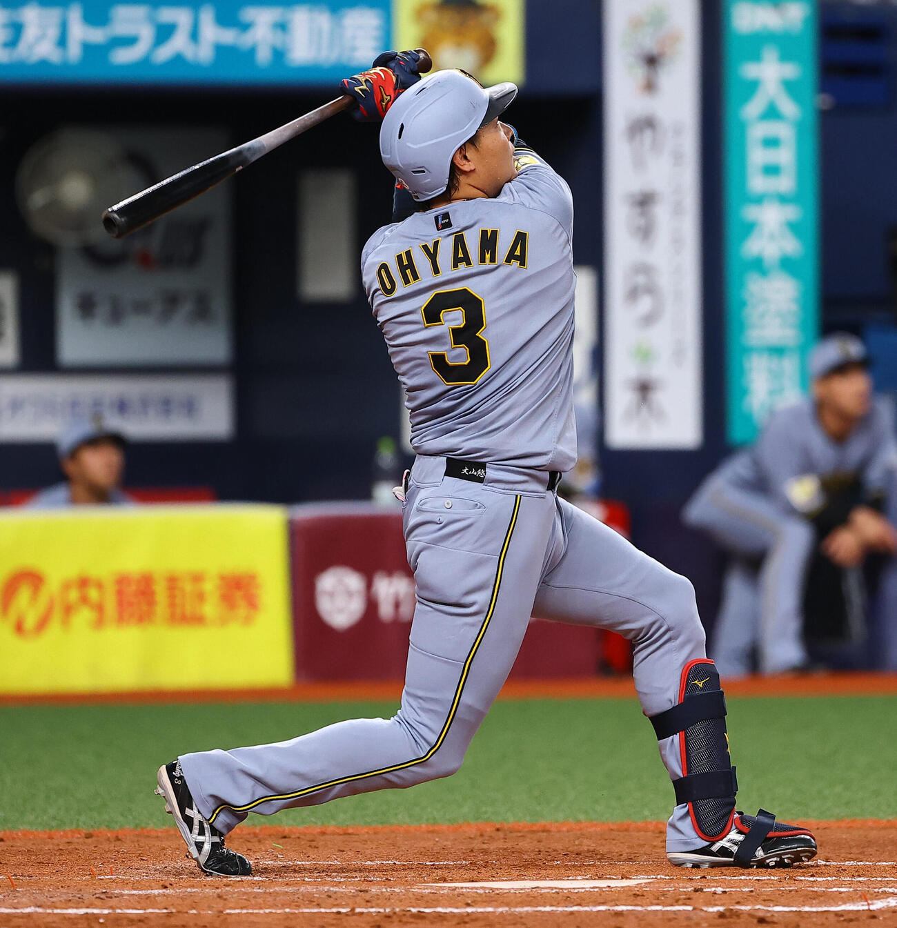 オリックス対阪神　3回表阪神2死満塁、大山悠輔は左飛に倒れる（撮影・上田博志）