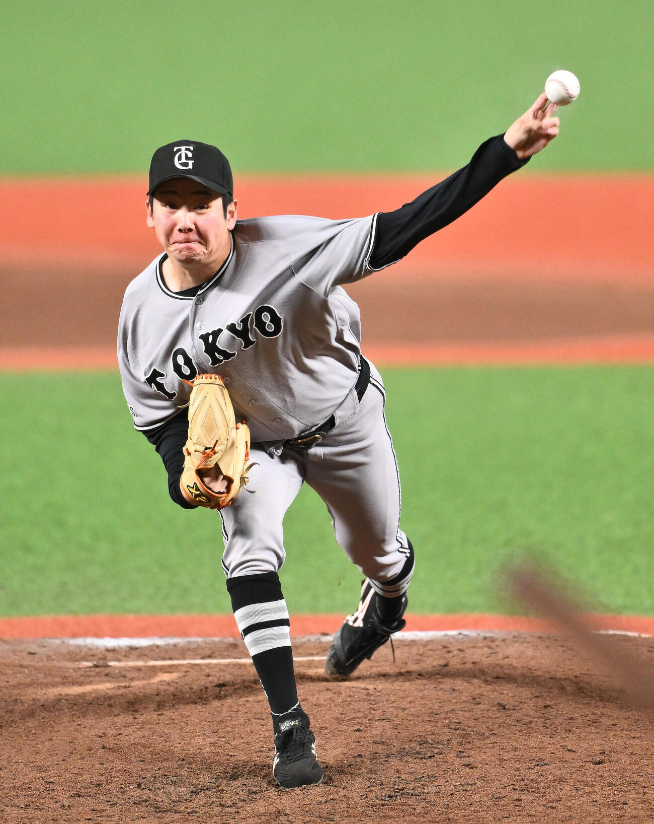 西武対巨人　力投する巨人先発の竹丸和幸（撮影・滝沢徹郎）