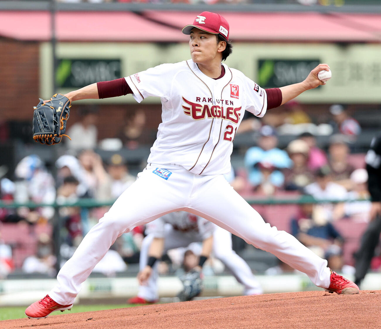 楽天対広島　楽天先発の早川隆久（撮影・浅見桂子）