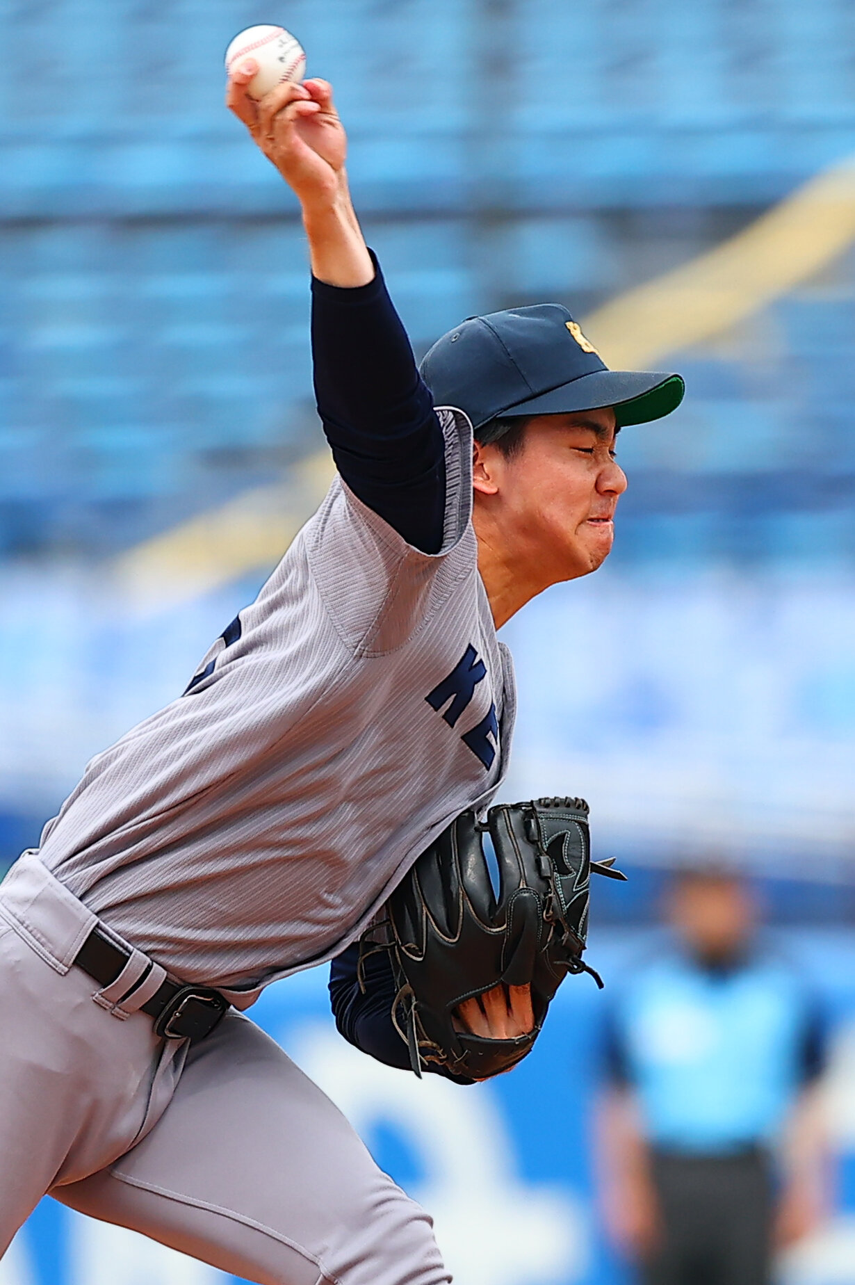 全日本大学野球選手権　決勝　関大対慶大　慶大先発の水野敬太（撮影・野上伸悟）＝2026年6月14日