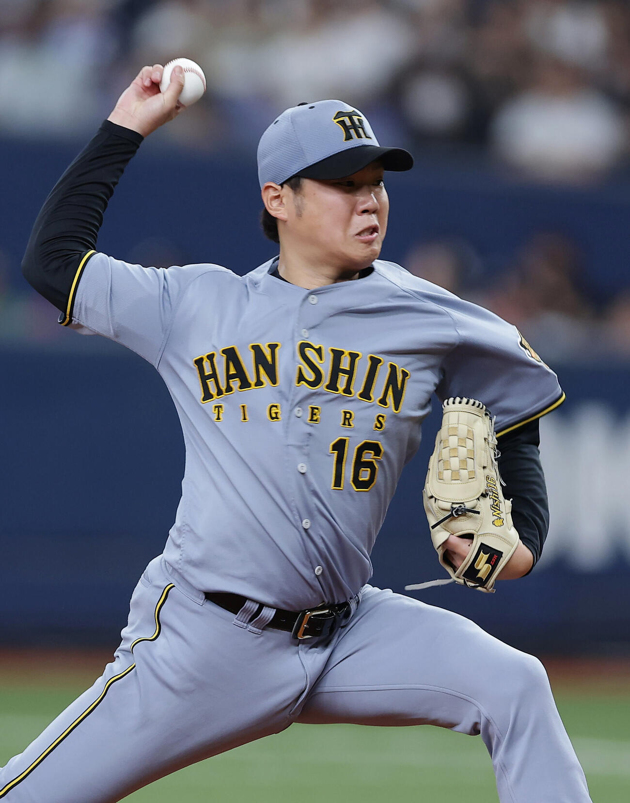 オリックス対阪神　力投する阪神先発の西勇輝（撮影・前田充）＝2026年6月14日