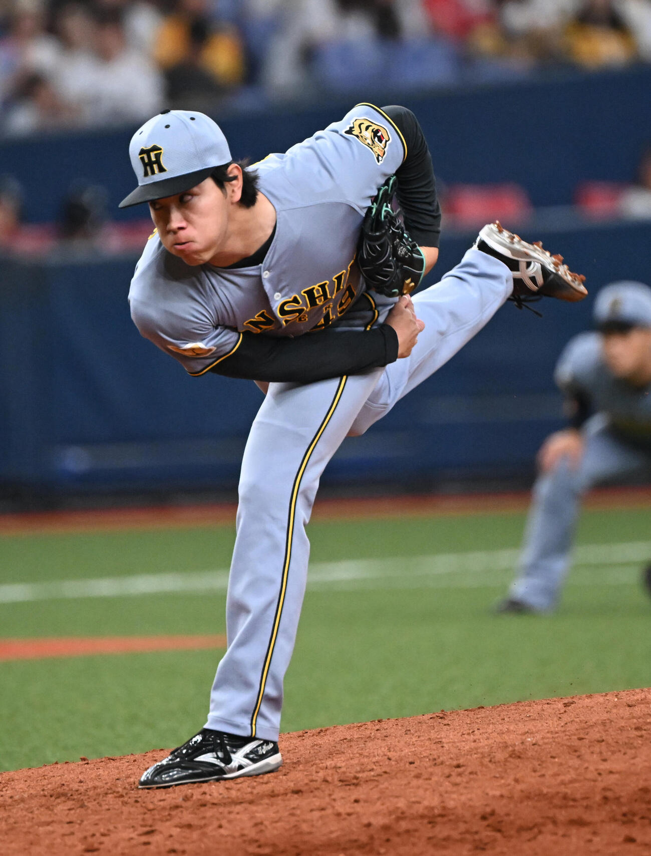 オリックス対阪神　5回、阪神2番手で登板する工藤泰成（撮影・和賀正仁）