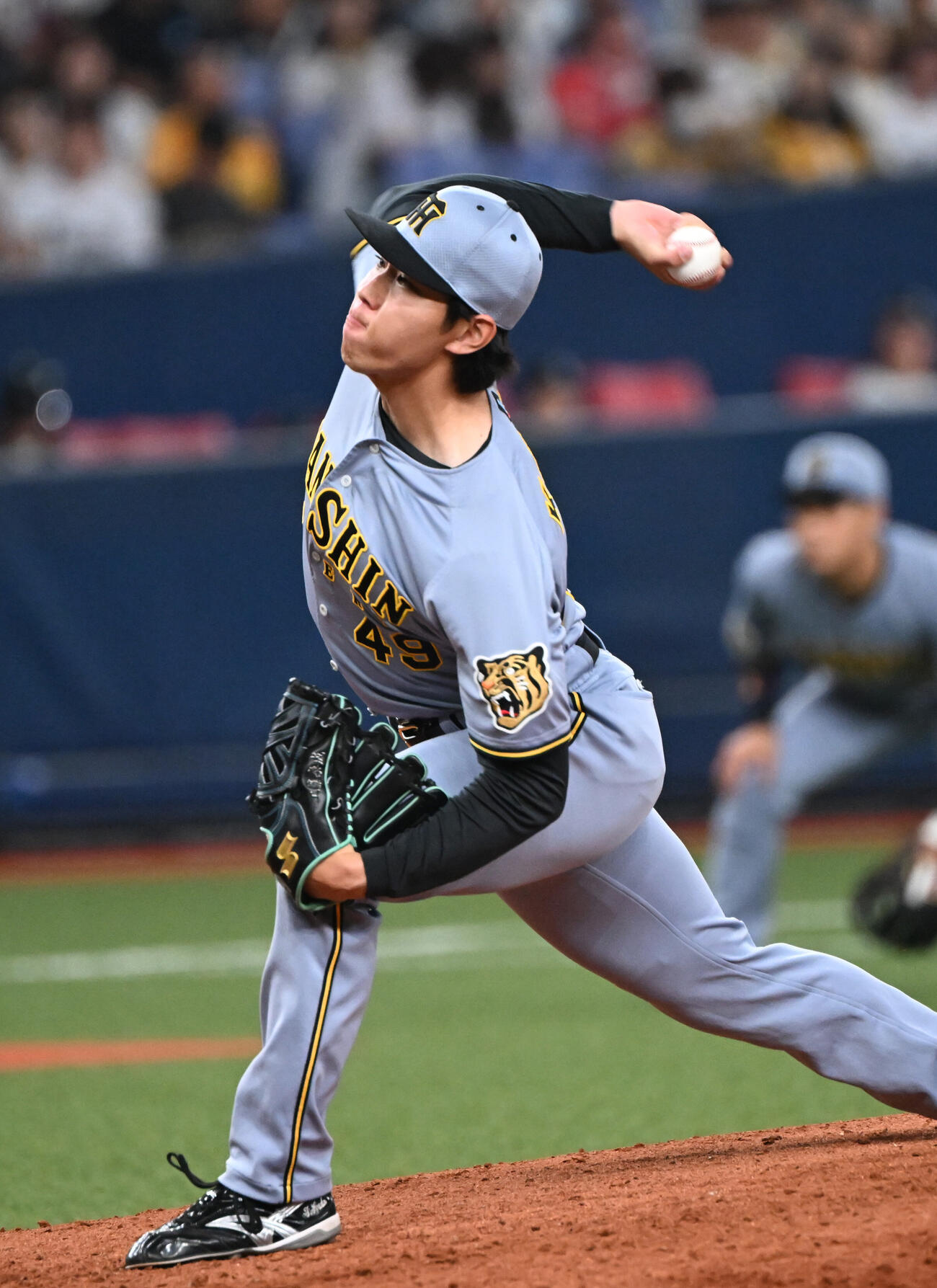 オリックス対阪神　5回、阪神2番手で登板する工藤泰成（撮影・和賀正仁）