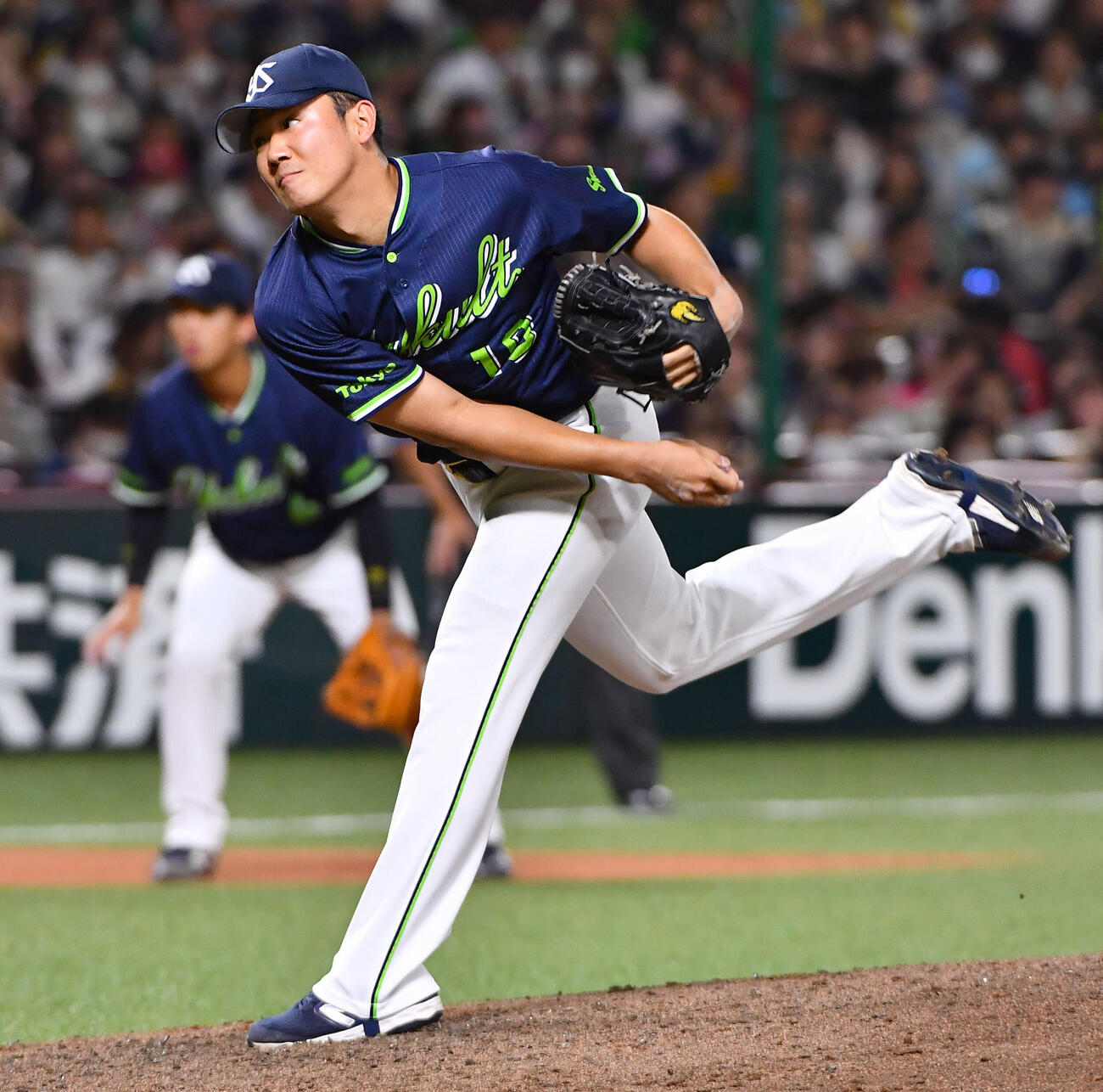 ソフトバンク対ヤクルト　ヤクルト先発の奥川恭伸（撮影・岩下翔太）