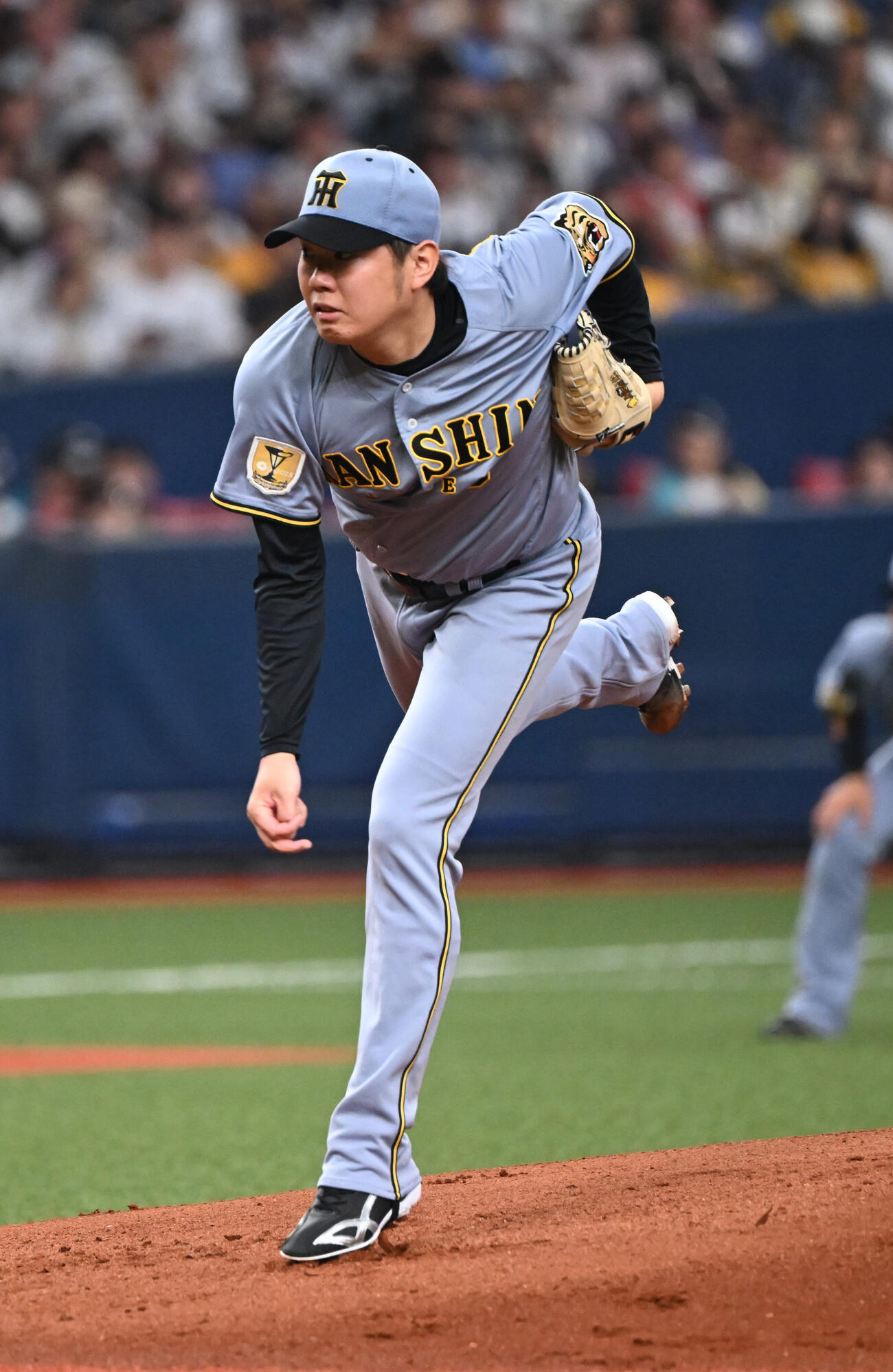 オリックス対阪神　先発する阪神西勇輝（撮影・和賀正仁）＝2026年6月14日
