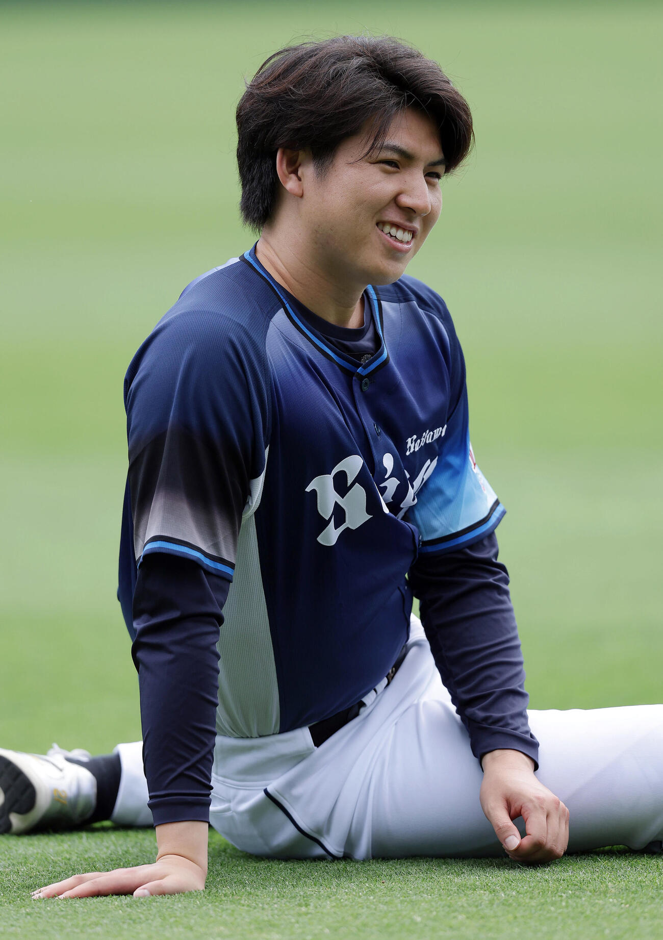 甲子園球場での練習に臨む西武武内夏暉（撮影・前田充）