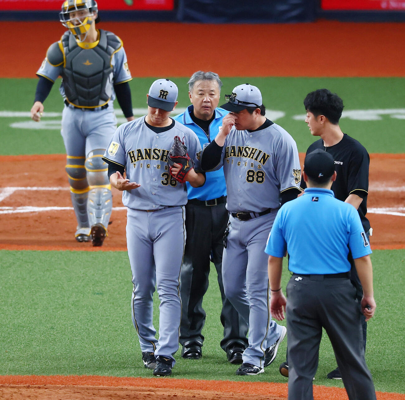 13日オリックス戦で右手を痛めた阪神畠世周