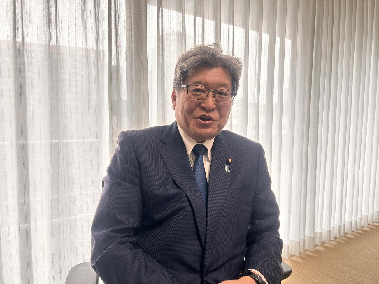 野球への思いがあふれる自民党の萩生田光一幹事長代行（2026年4月撮影）
