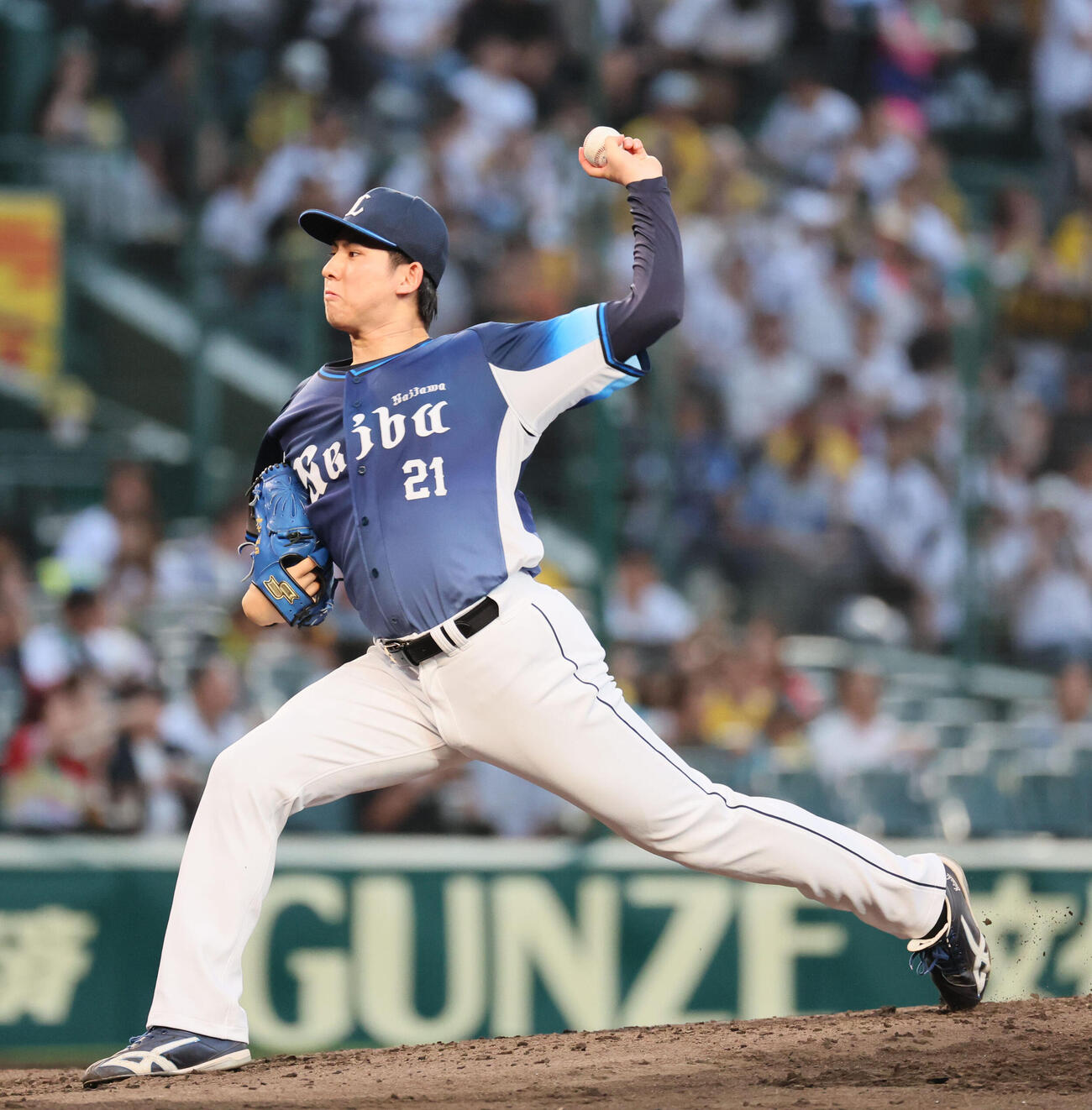 阪神対西武　西武先発の武内夏暉（撮影・宮崎幸一）