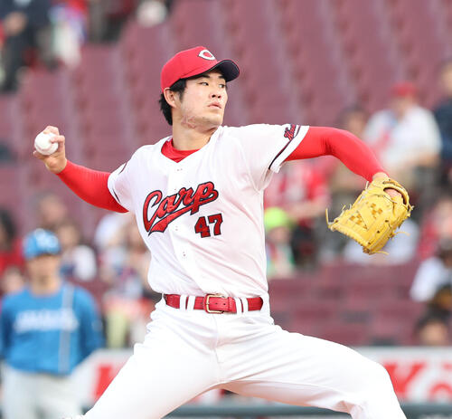 【広島】22年ドラ１斉藤優汰５回１失点、初勝利ならずも地元北海道のチーム相手に成長見せた
