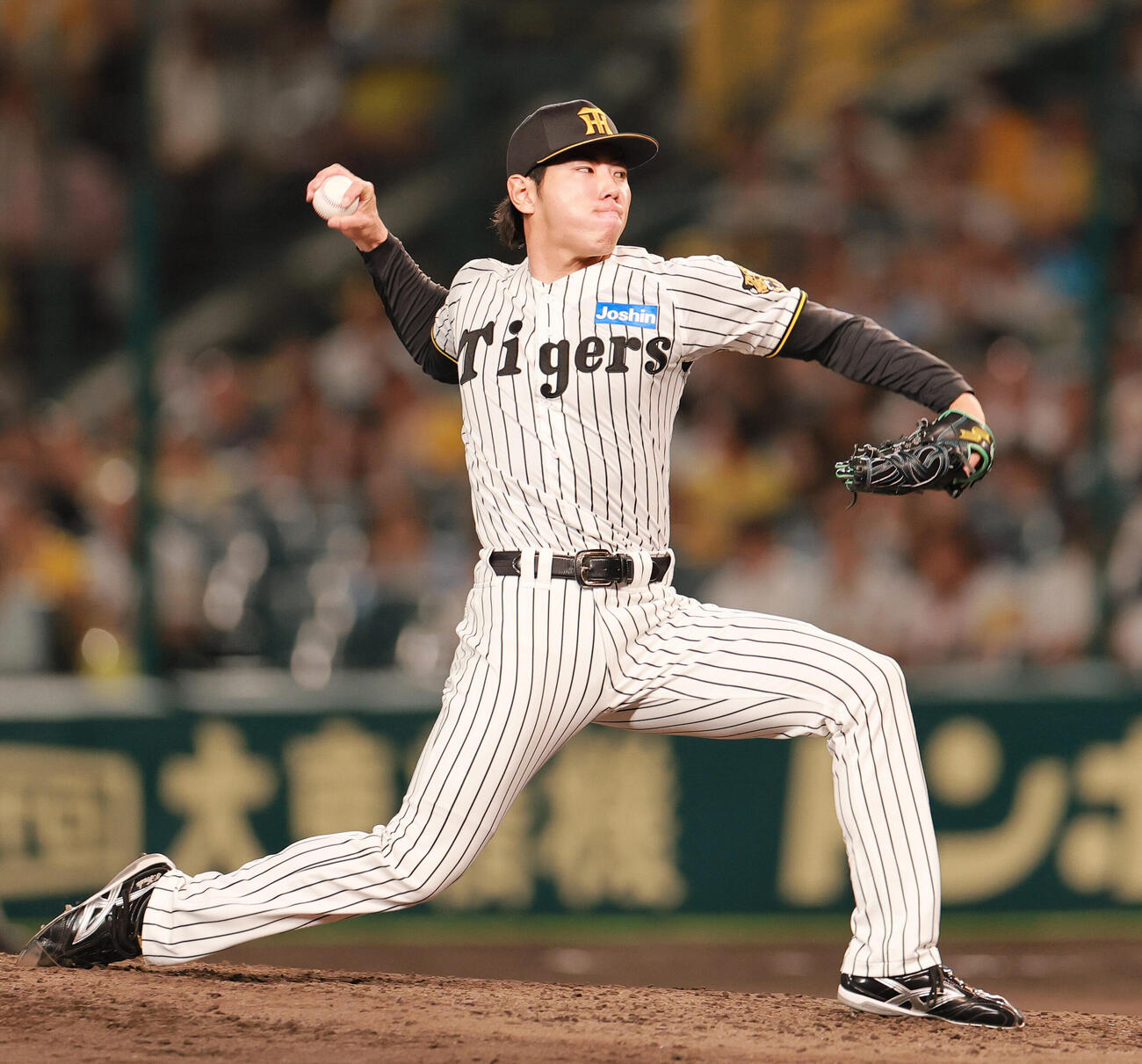 阪神対西武　7回表に登板する阪神工藤泰成（撮影・上山淳一）