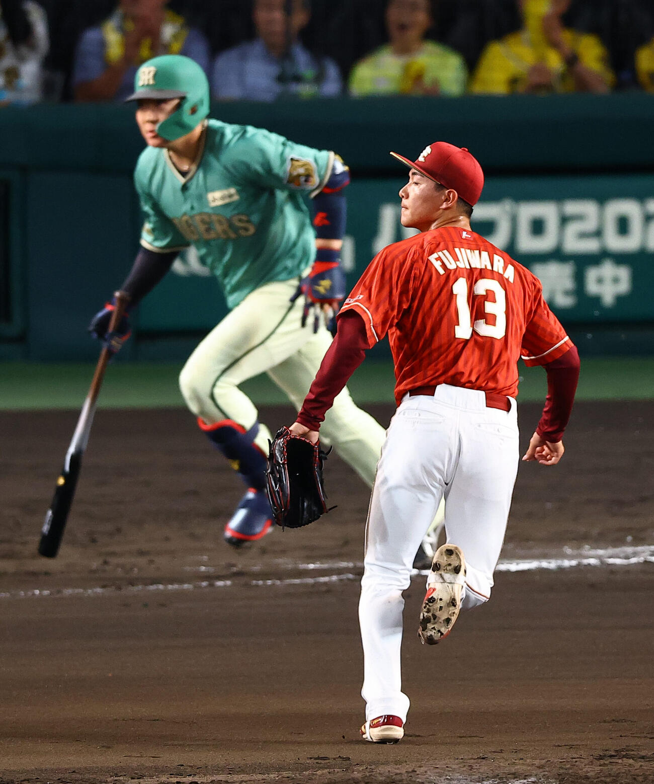 阪神対楽天　6回裏阪神無死満塁、藤原聡大は大山悠輔に犠飛を浴びる（撮影・上田博志)