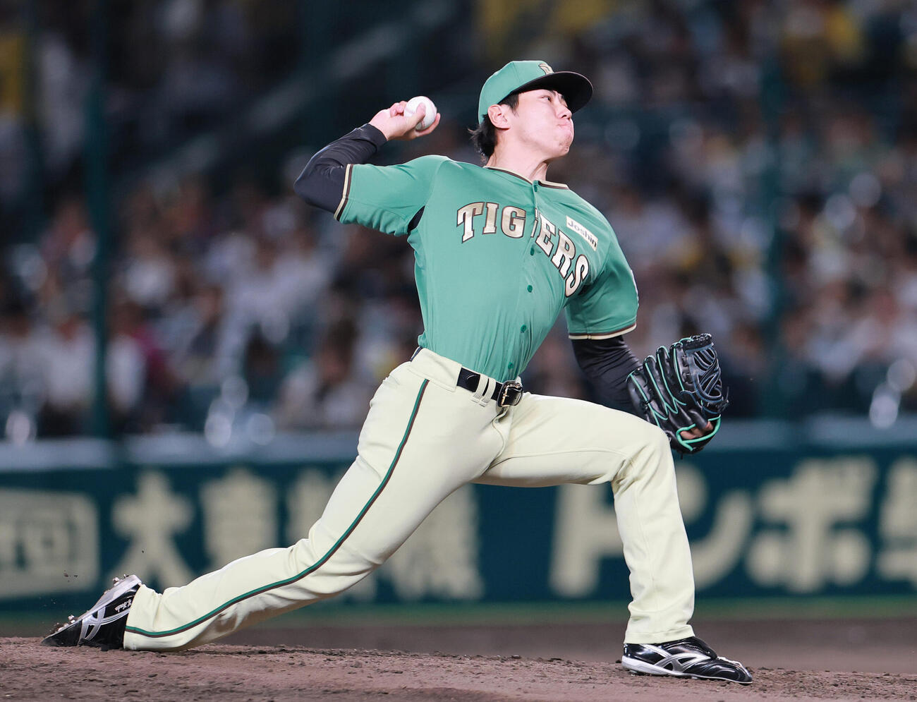 阪神対楽天　7回表に登板する阪神工藤泰成（撮影・上山淳一）