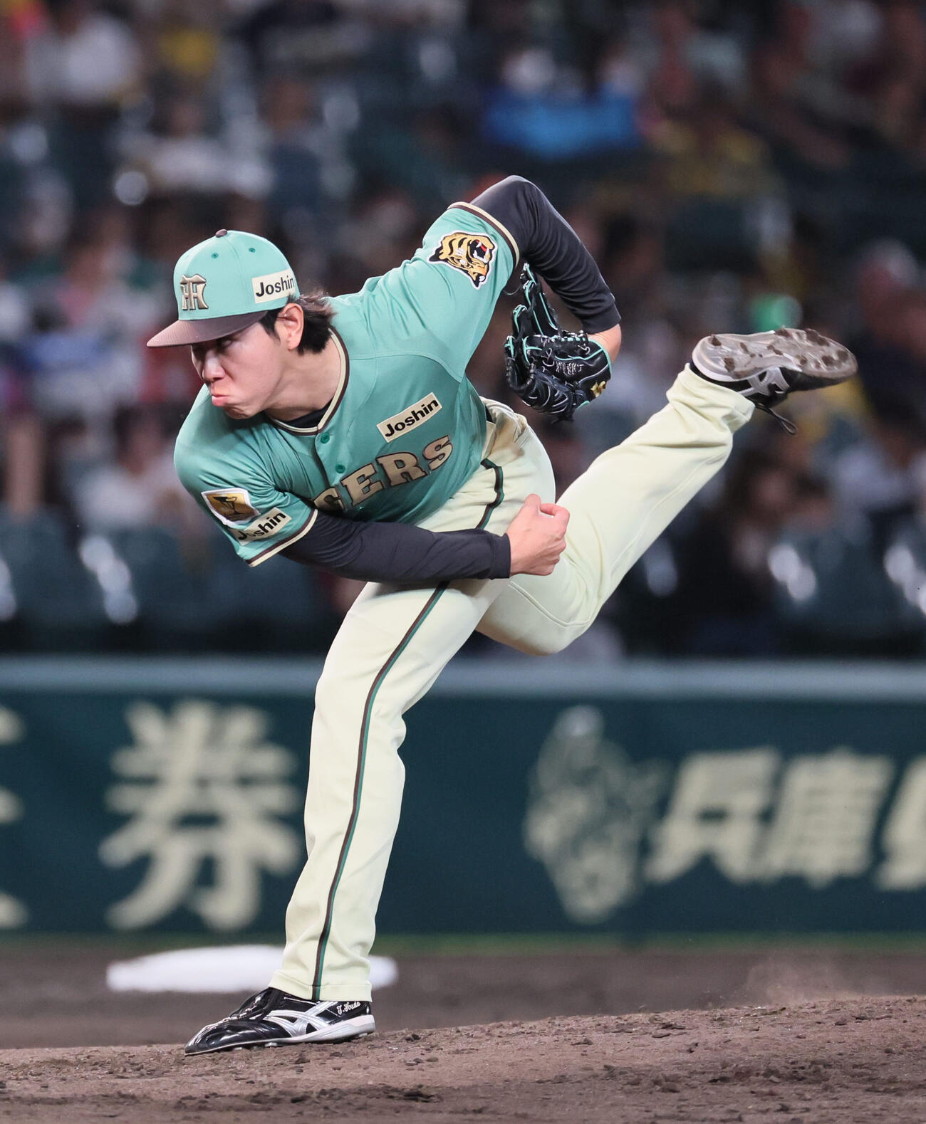 阪神対楽天　阪神2番手の工藤泰成（撮影・宮崎幸一）