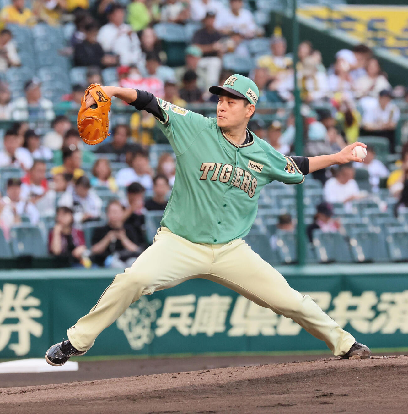 阪神対楽天　阪神先発の大竹耕太郎（撮影・宮崎幸一）