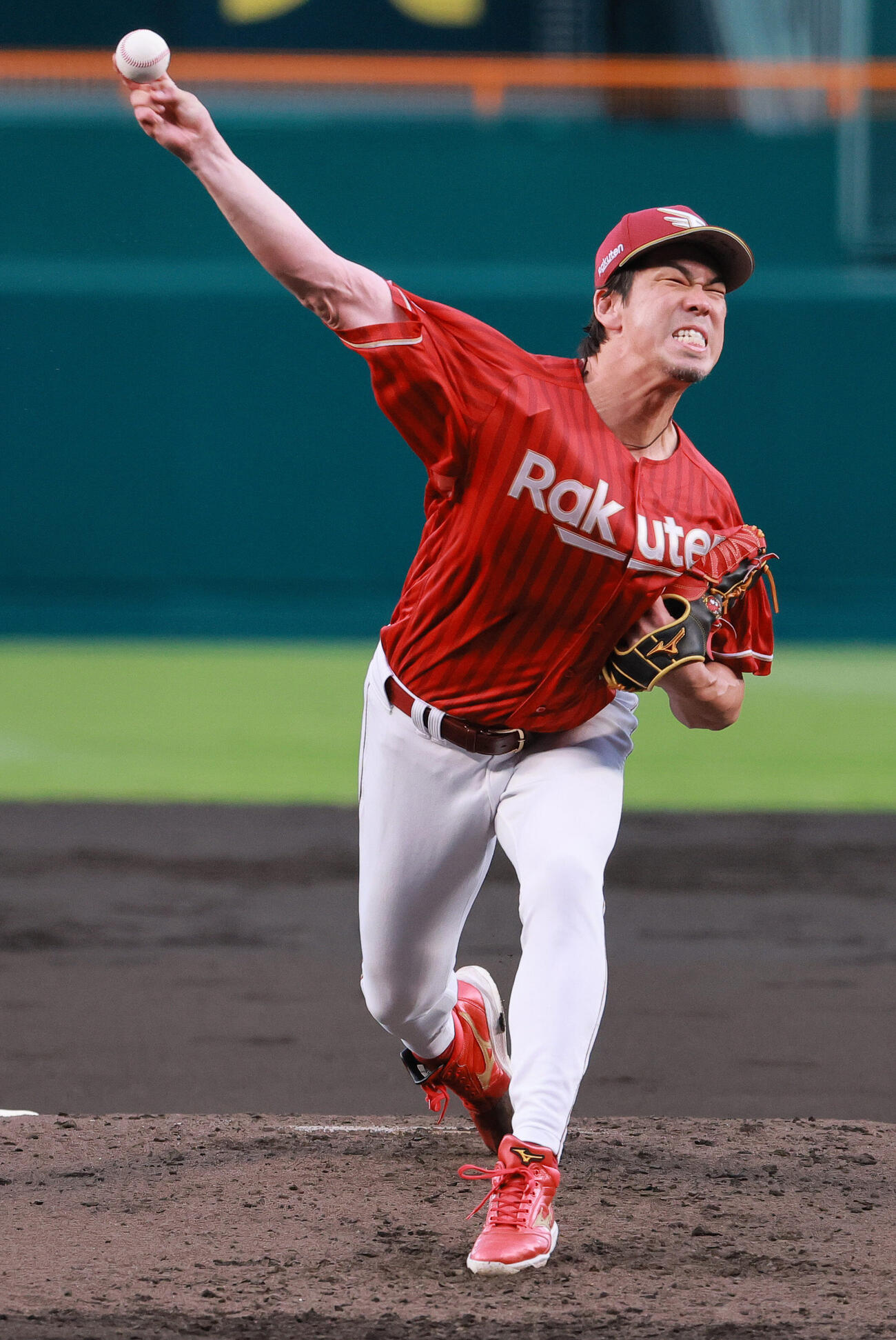 阪神対楽天　楽天先発の前田健太（撮影・上山淳一）