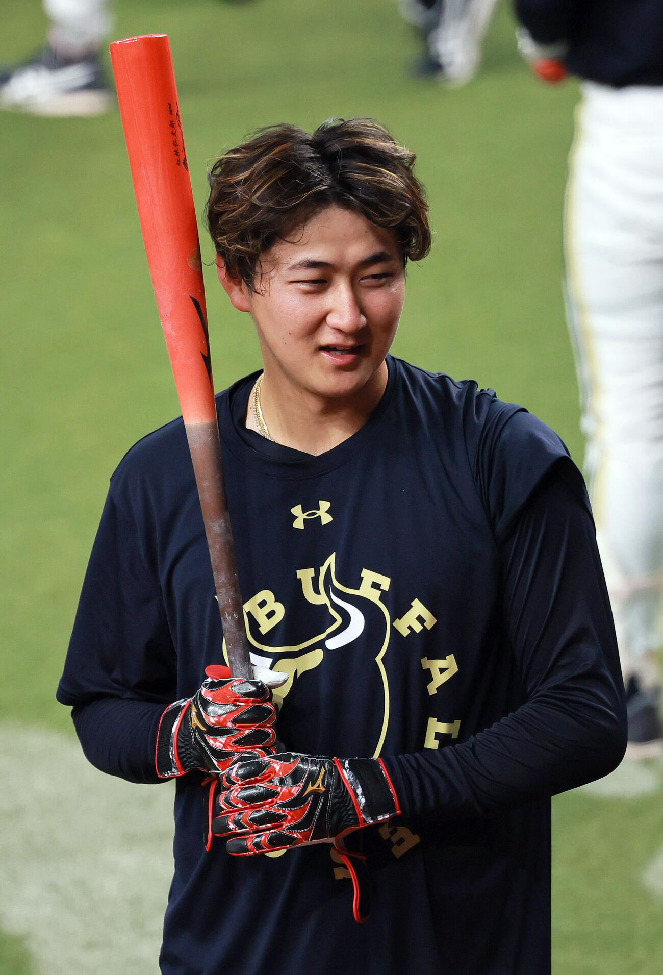 練習に励むオリックス紅林弘太郎（撮影・上山淳一）