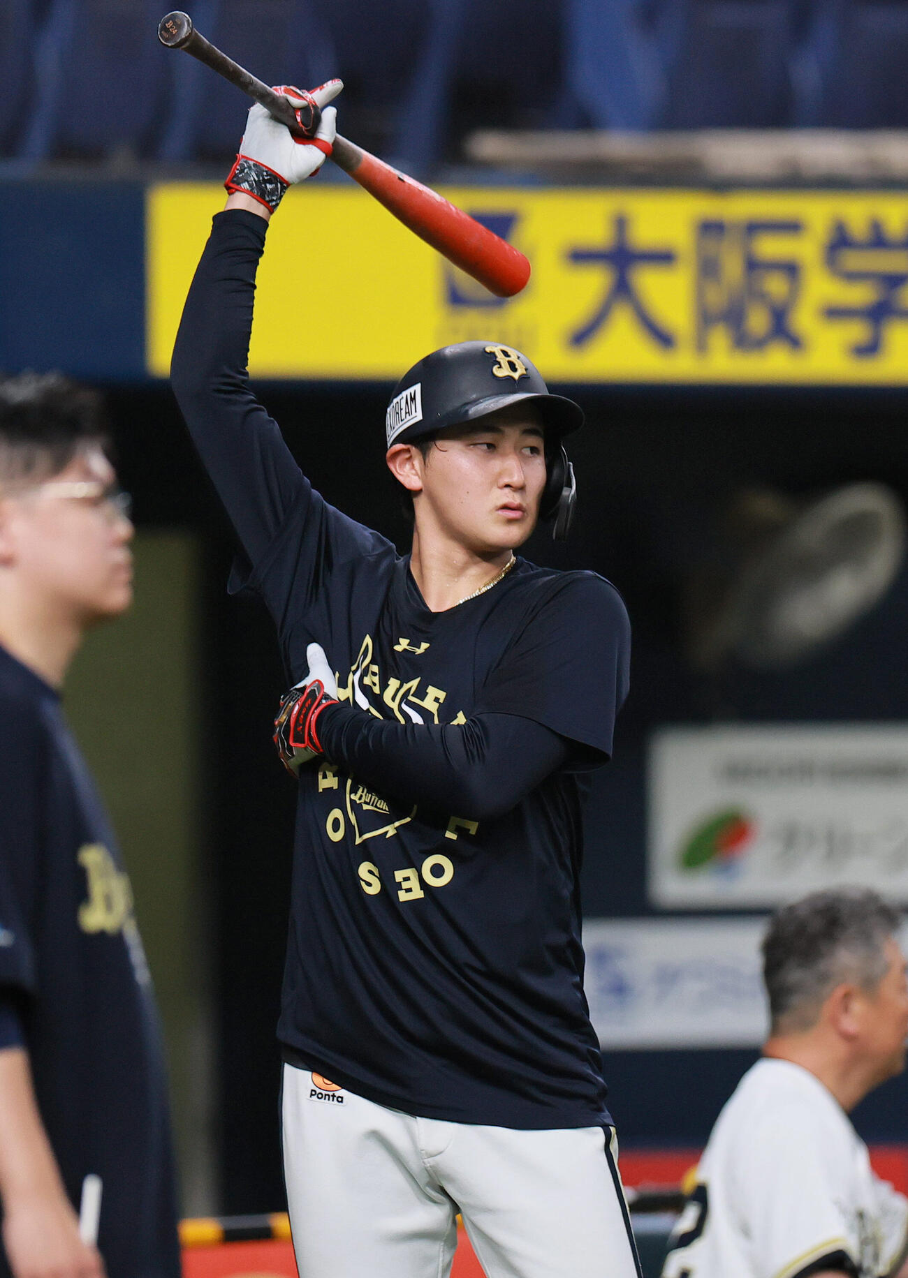 練習に励むオリックス紅林弘太郎（撮影・上山淳一）