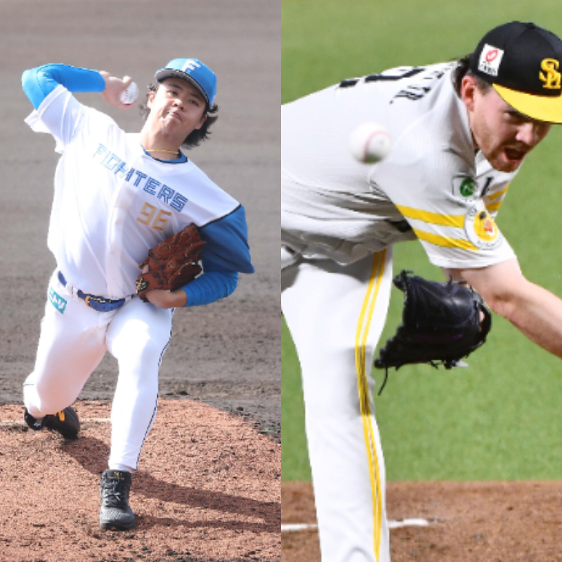 日本ハム孫易磊とソフトバンク・スチュワート
