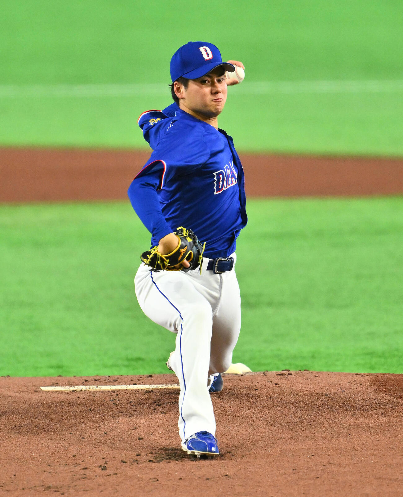 巨人対中日　中日先発の金丸夢斗（撮影・滝沢徹郎）