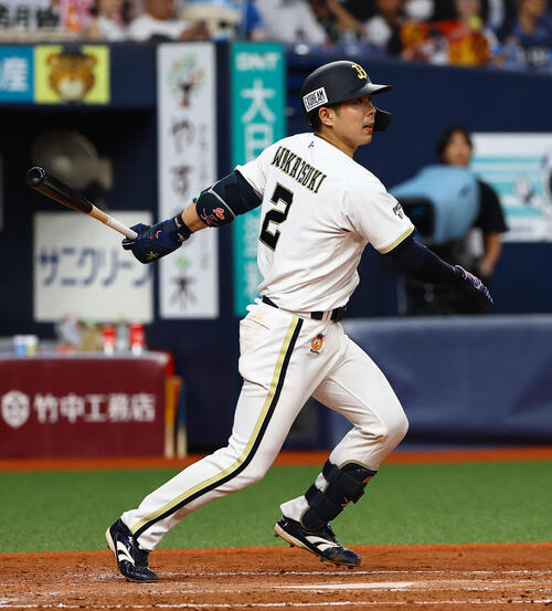 【緊急大幅値下】オリックス　若月選手　実使用バット　支給品　NPB オリックス】若月健矢、バットでエスピノーザを援護 4回に勝ち越し