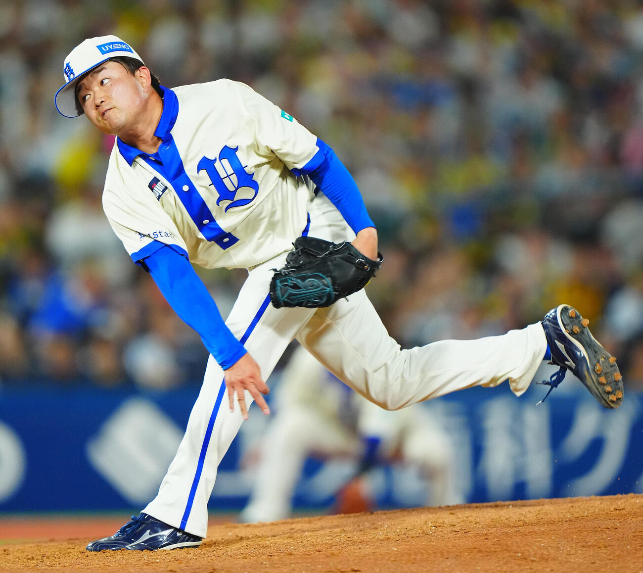 DeNA対阪神　力投するDeNA先発の石田裕太郎（撮影・垰建太）