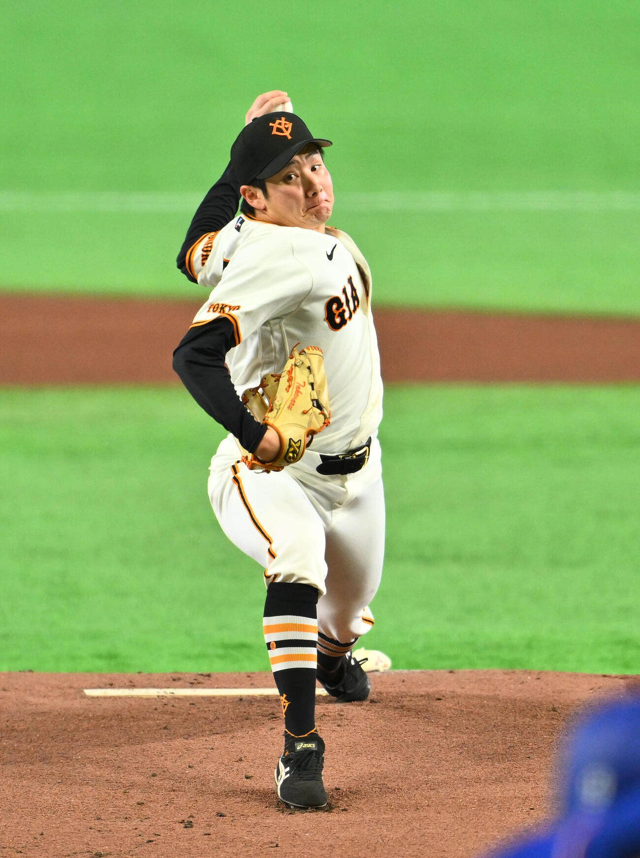 巨人対中日　巨人先発の竹丸和幸（撮影・滝沢徹郎）