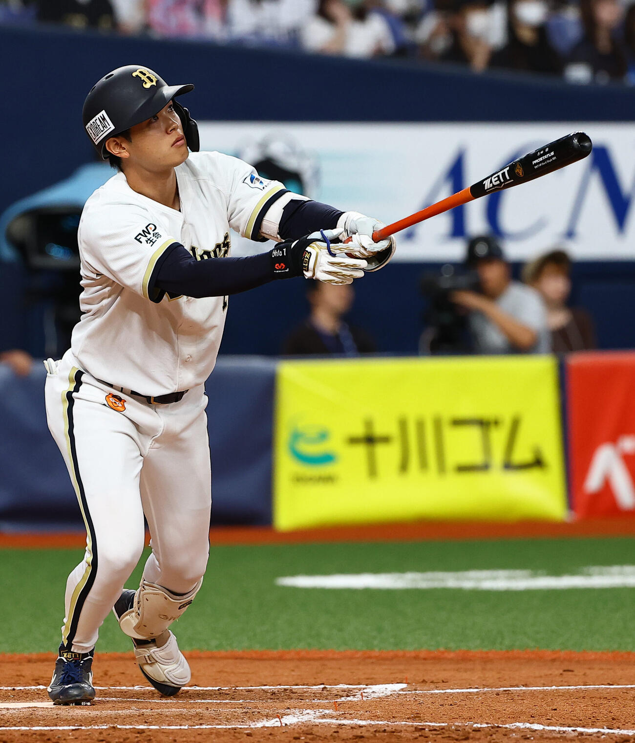 オリックス対西武　9回裏オリックス1死、太田椋は同点本塁打を放つ（撮影・上田博志)