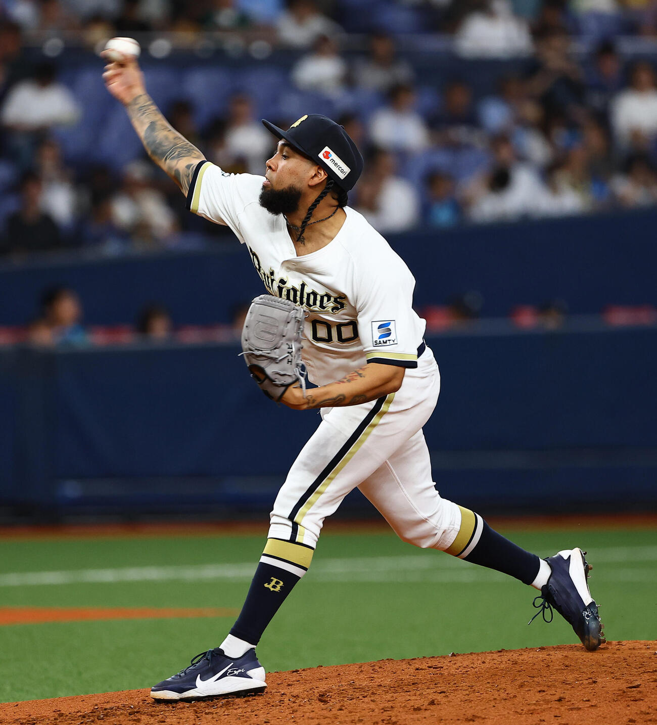オリックス対西武　オリックス先発のアンダーソン・エスピノーザ（撮影・上田博志)　