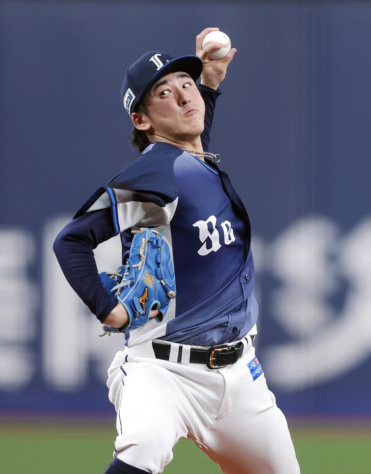 オリックス対西武　力投する西武先発の隅田知一郎（撮影・前田充）
