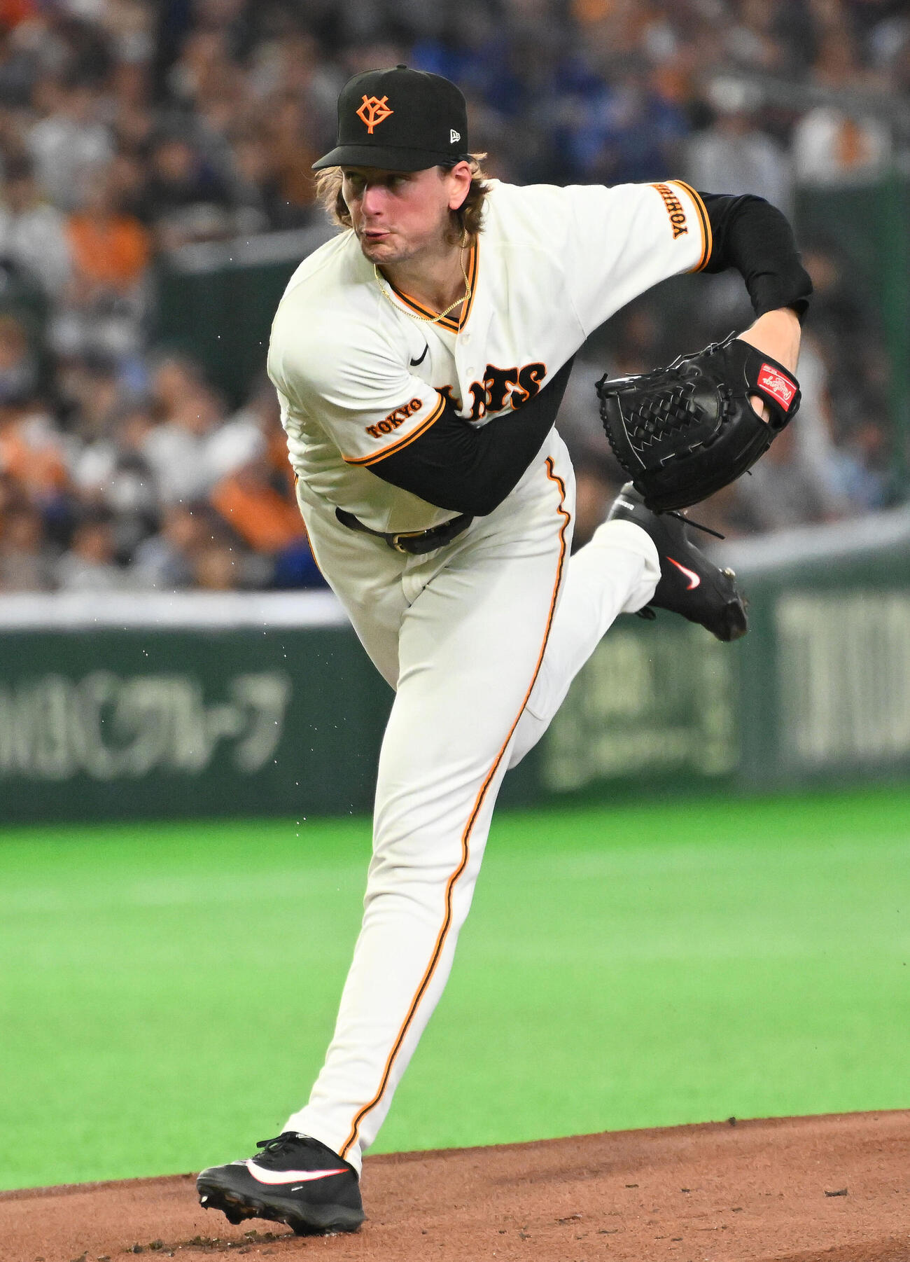 巨人対中日　巨人先発のフォレスト・ウィットリー（撮影・滝沢徹郎）