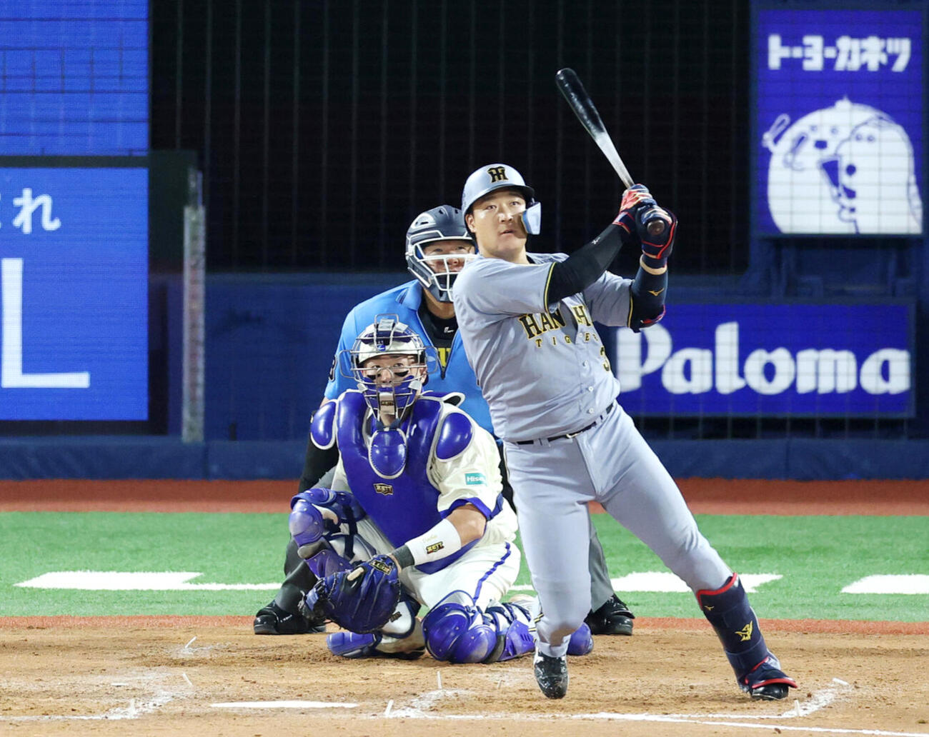 19日DeNA戦で10号ソロを放った大山悠輔