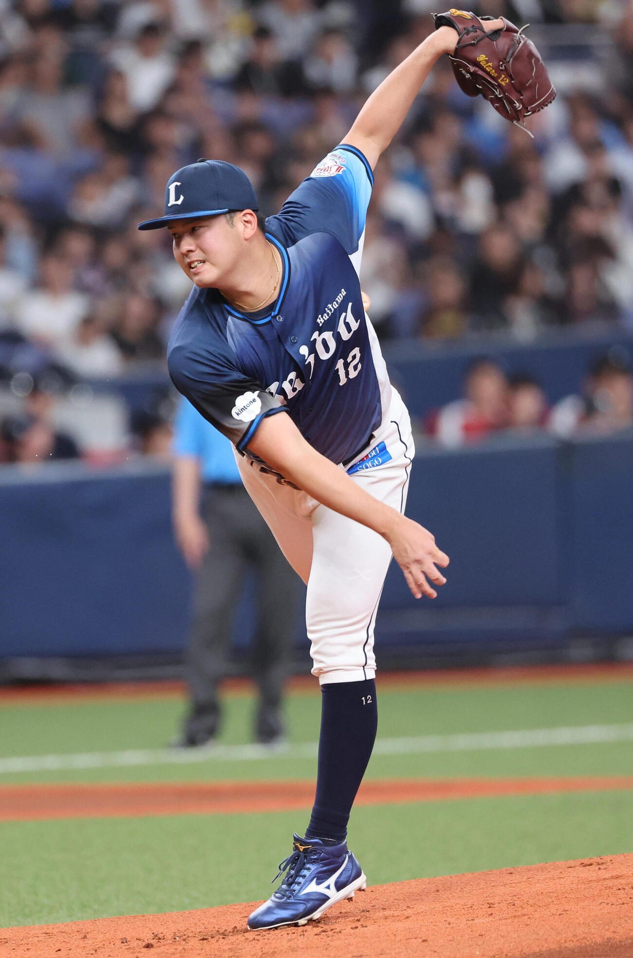 オリックス対西武　力投する西武先発の渡辺勇太朗（撮影・西尾就之）