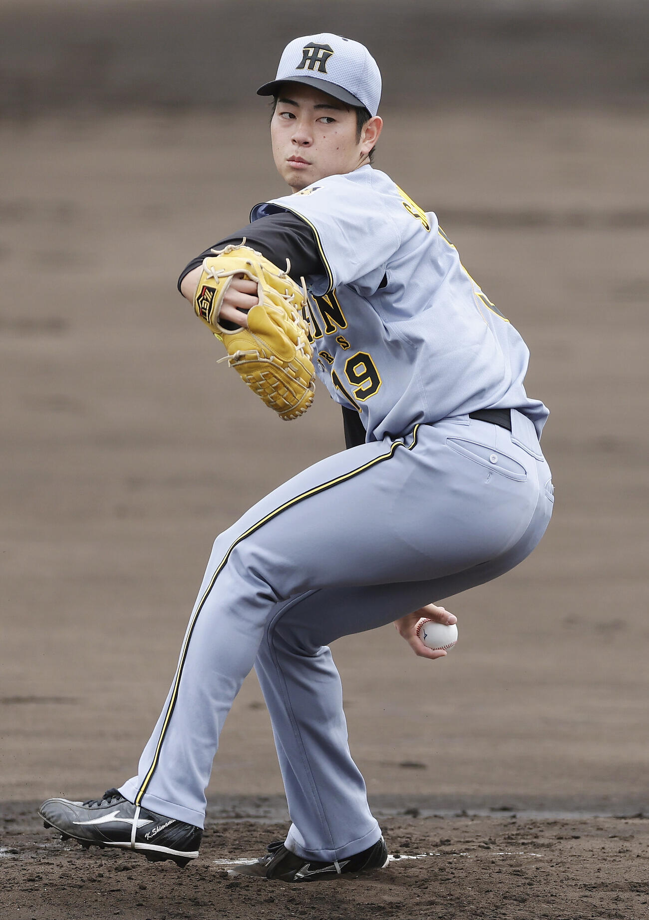 ファーム・リーグ西地区オリックス戦で先発し力投する阪神下村海翔（撮影・前田充）
