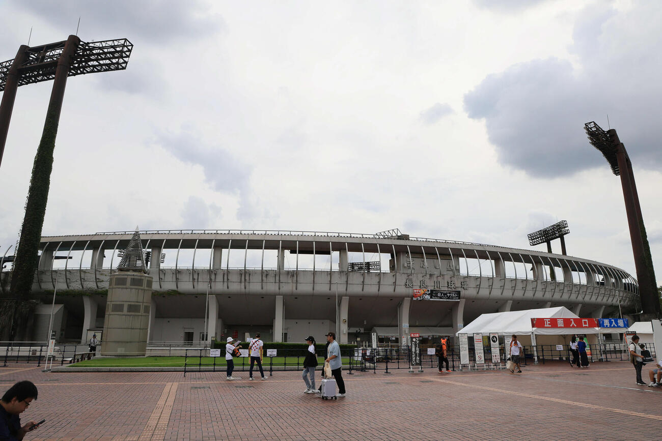 ぎふしん長良川球場（2025年9月撮影）