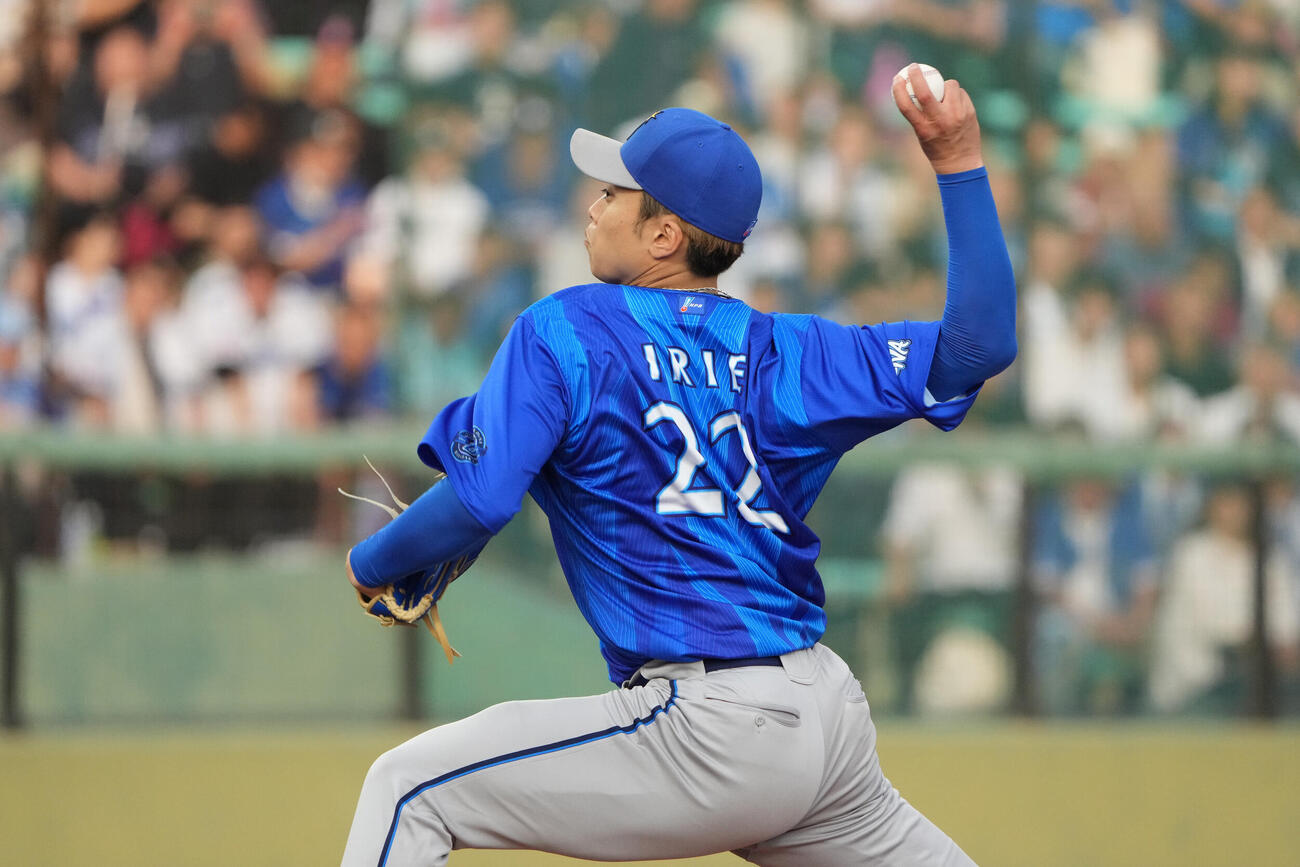 中日対DeNA DeNA先発の入江大生（撮影・森本幸一）