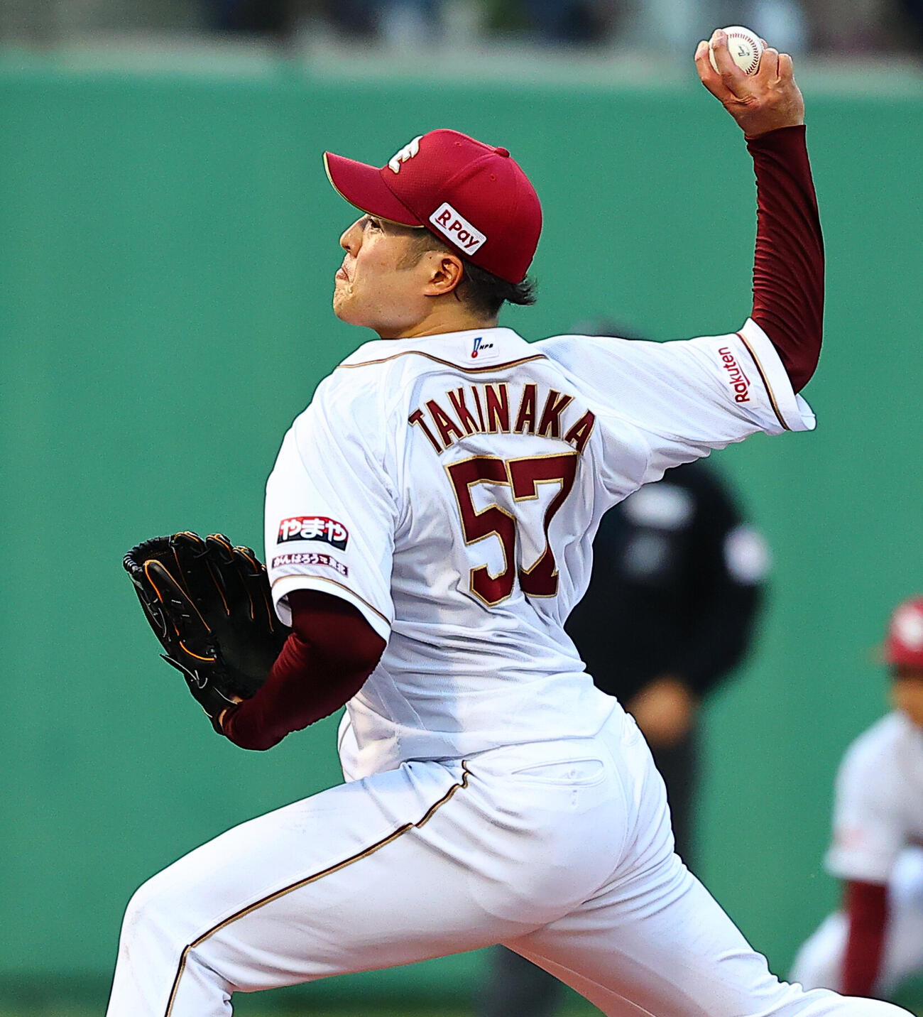楽天対西武　楽天先発の滝中瞭太（撮影・野上伸悟）