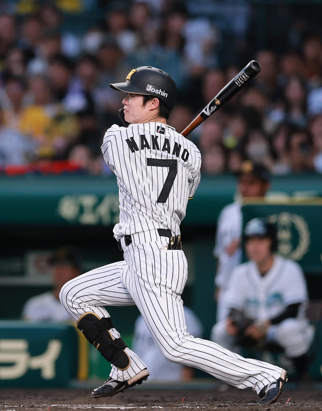 阪神対ヤクルト　3回裏阪神1死、中野拓夢は安打を放つ（撮影・上山淳一）