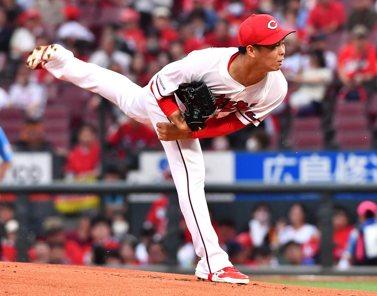 広島対巨人　広島先発の玉村昇悟（撮影・岩下翔太）