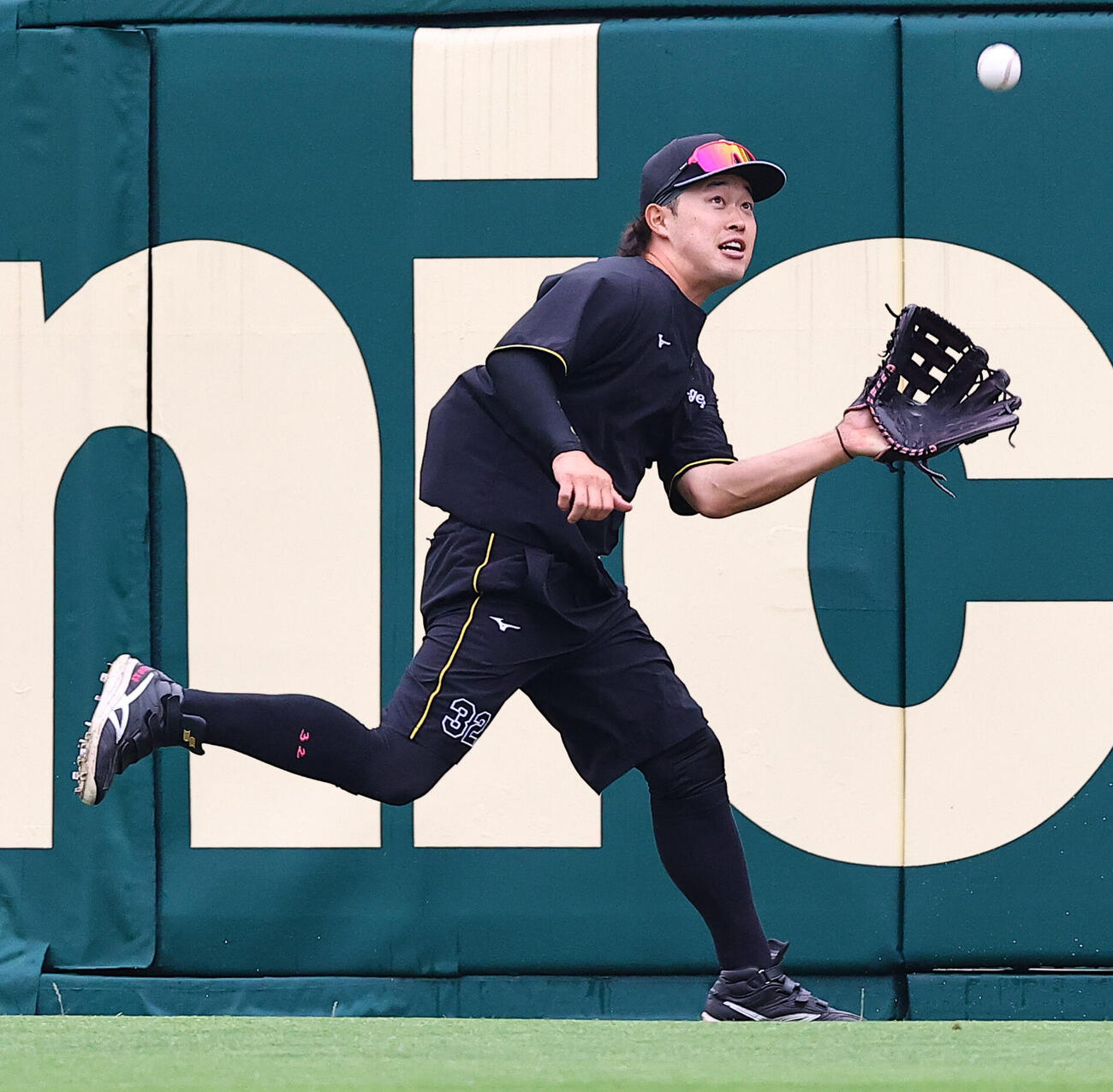 阪神対ヤクルト　ノックを受ける浜田太貴（撮影・上田博志)