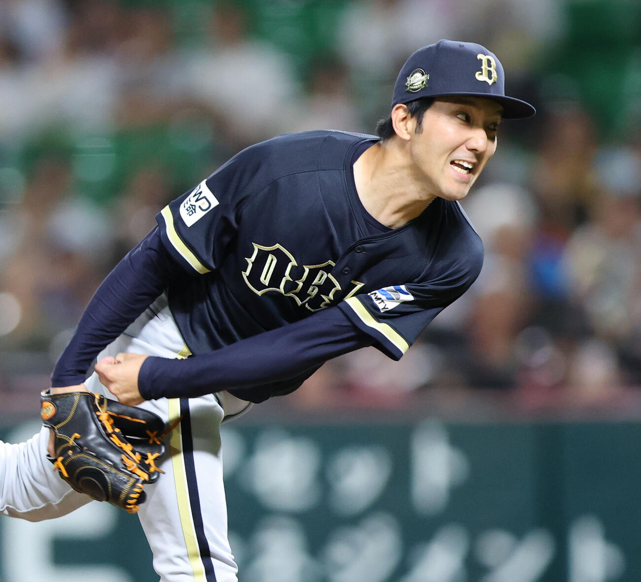ソフトバンク対オリックス　力投するオリックス田嶋大樹（撮影・梅根麻紀）