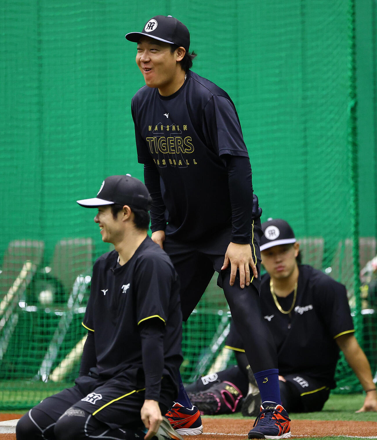 阪神対ヤクルト　笑顔を見せる大山悠輔（撮影・上田博志)