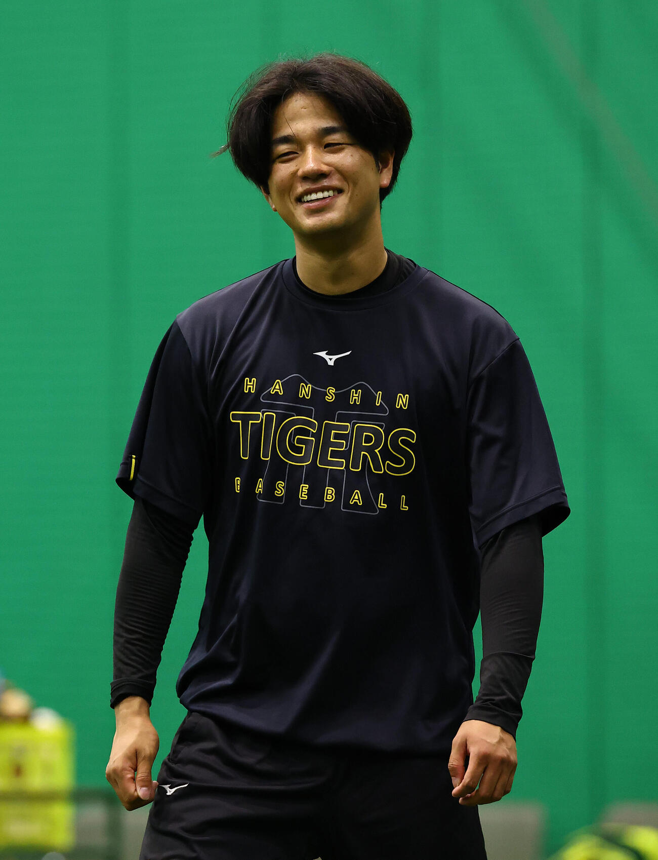 阪神対ヤクルト　笑顔を見せる高橋遥人（撮影・上田博志)
