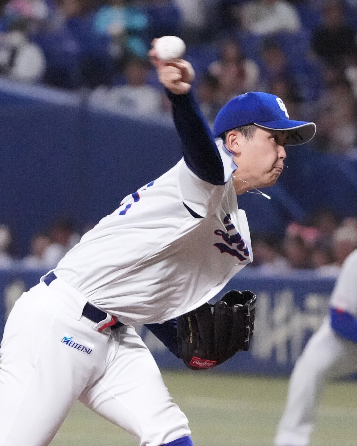 中日対DeNA 1回表、登板する中日先発の中西聖輝（撮影・森本幸一）