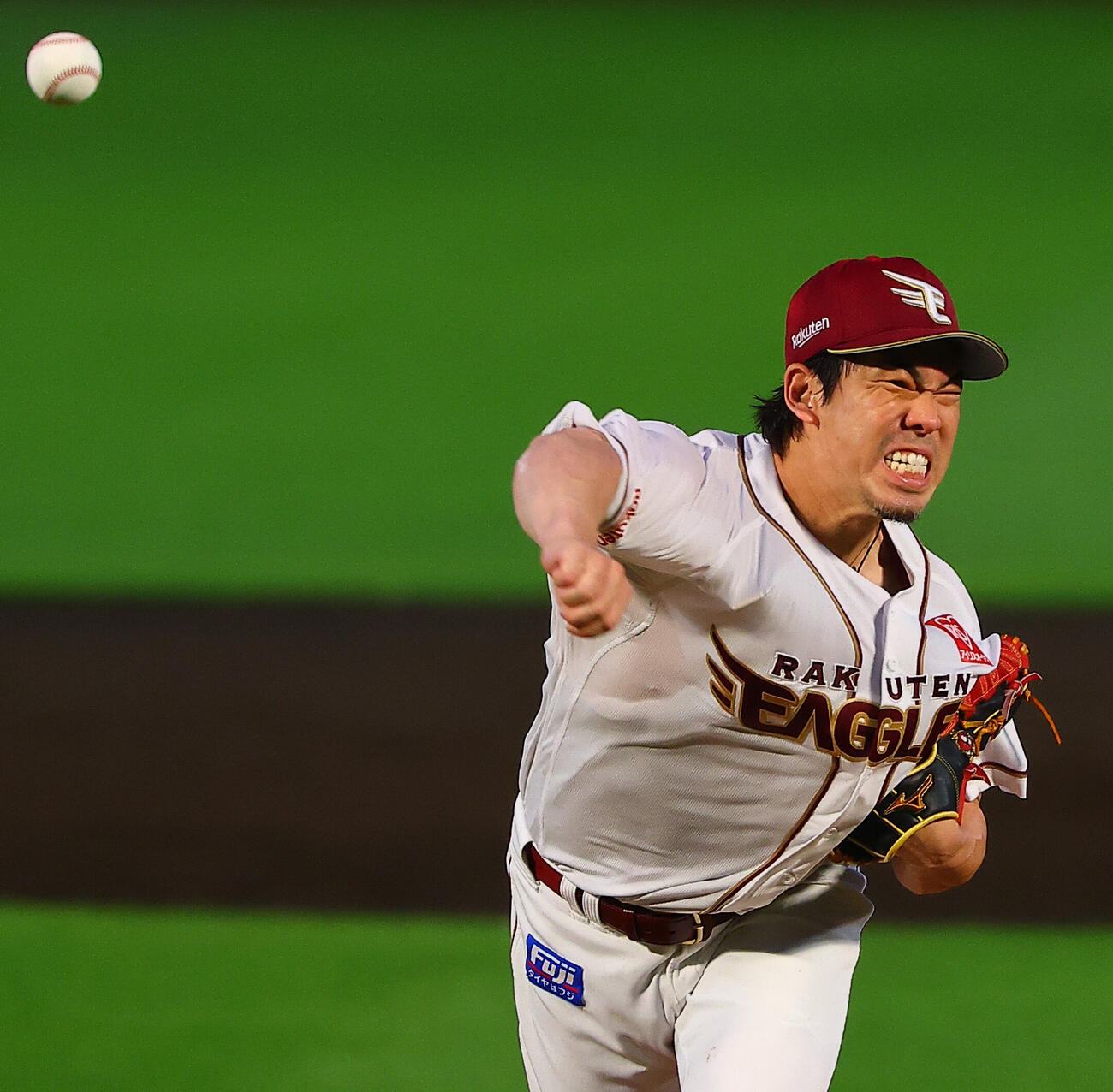 楽天対西武　5回表西武2死、楽天先発の前田健太（撮影・野上伸悟）
