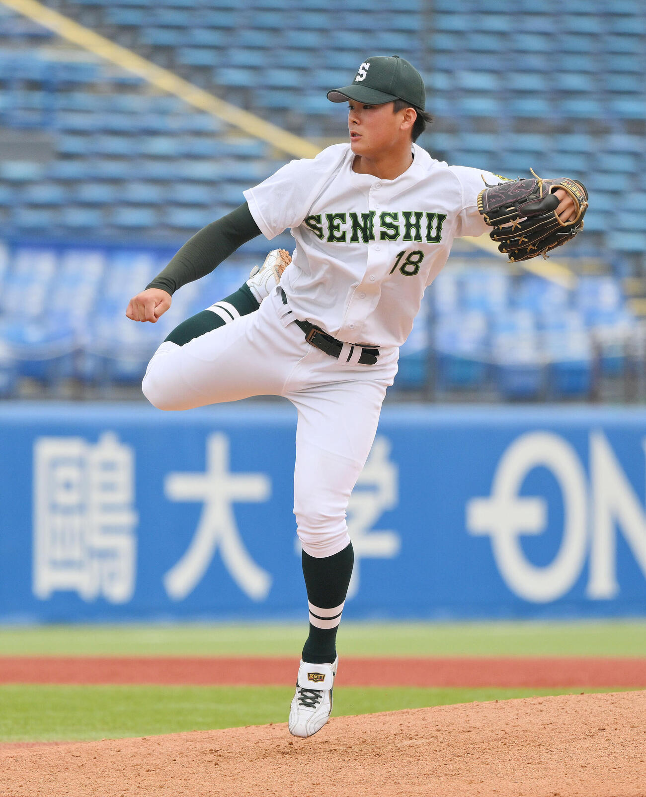 東洋大対専大　専大4番手の梅沢翔大（撮影・滝沢徹郎）