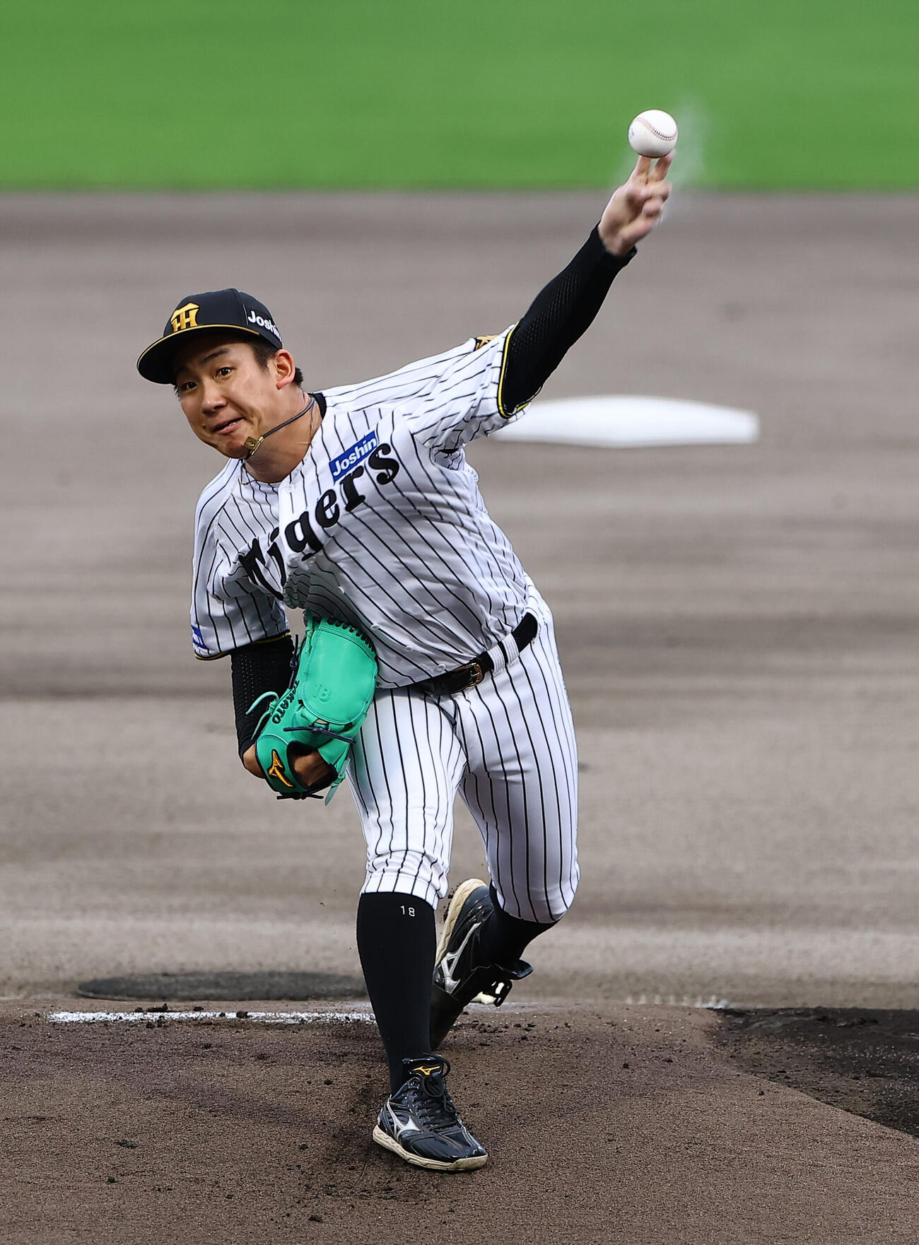 ファーム交流戦阪神対巨人　阪神先発の伊原陵人（撮影・上田博志)
